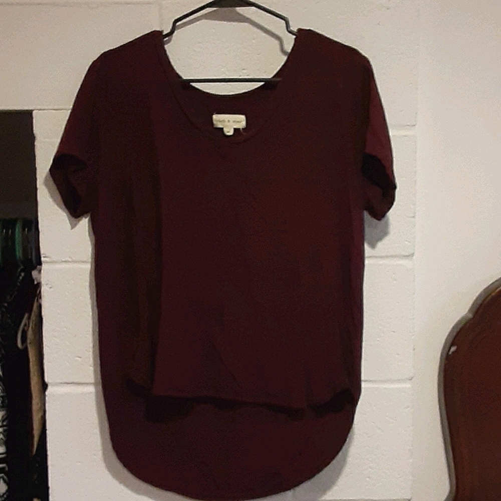 Maroon Short Sleeve Tee